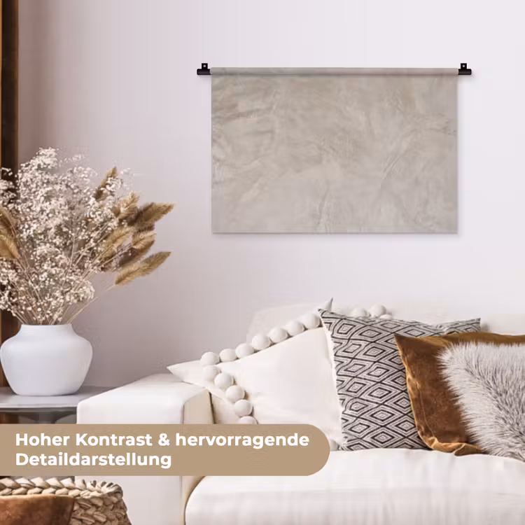 Textuur - Wand - Modern - Beige - Abstract Wandkleed katoen klein -tsfeer1_DE