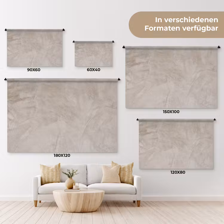 Textuur - Wand - Modern - Beige - Abstract Wandkleed katoen klein -tsfeer8_DE