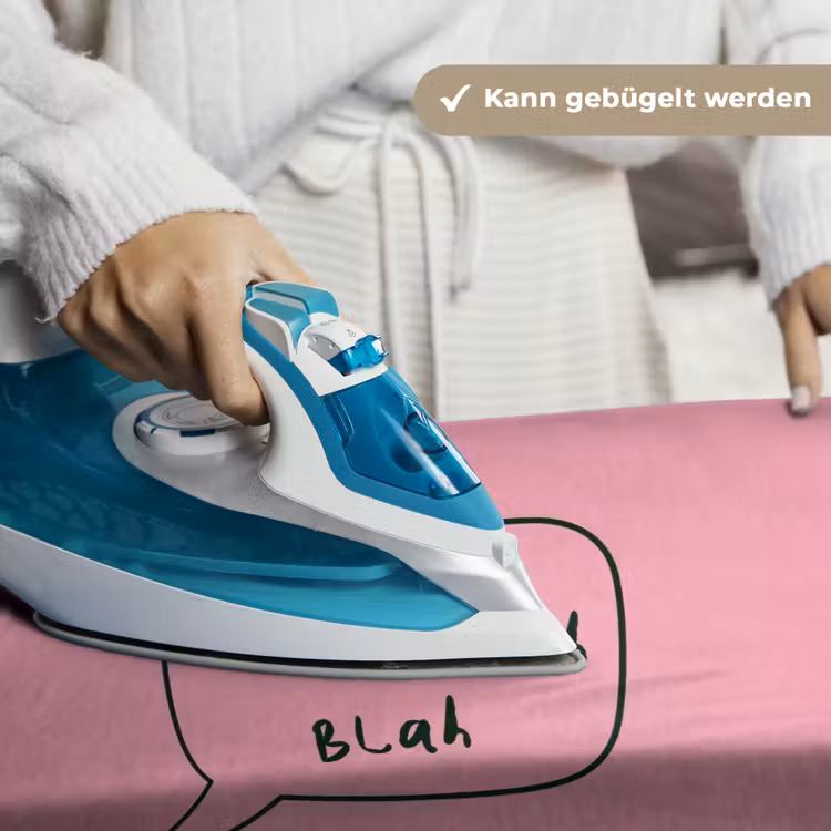 Tekstwolkje - BLAH BLAH BLAH - Roze Wandkleed katoen klein -tsfeer9_DE