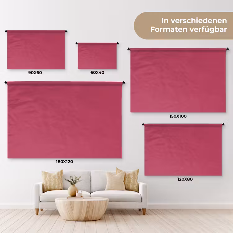 Deep - Berry - Rood Wandkleed katoen klein 269 -tsfeer8_DE