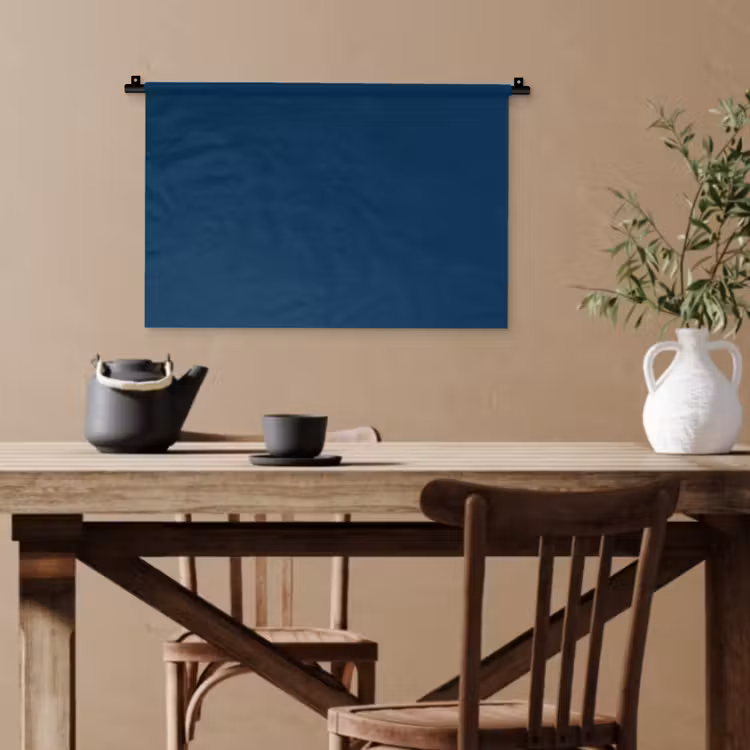 Deep - Ocean - Blauw Wandkleed katoen klein 269 -sfeer6