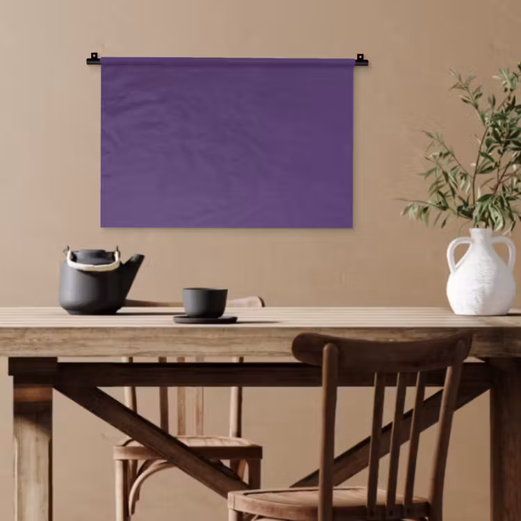 Deep - Plum - Paars Wandkleed katoen klein 269 -sfeer6