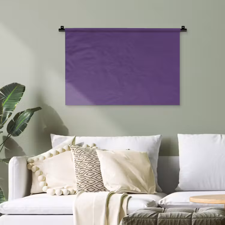 Deep - Plum - Paars Wandkleed katoen klein 269 -sfeer7
