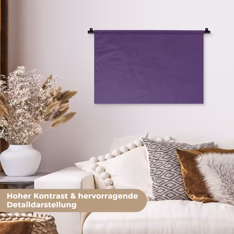 Deep - Plum - Paars Wandkleed katoen klein 269 -tsfeer1_DE