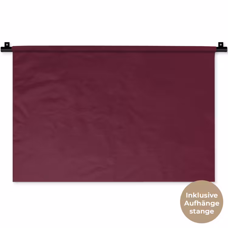 Deep - Plum - Paars Wandkleed katoen klein 269 -t3d_DE