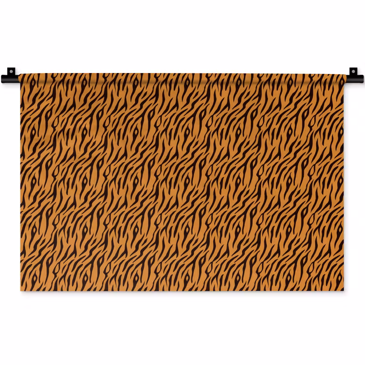 Dier - Oranje - Tijger Wandkleed katoen klein 269 -zz3d