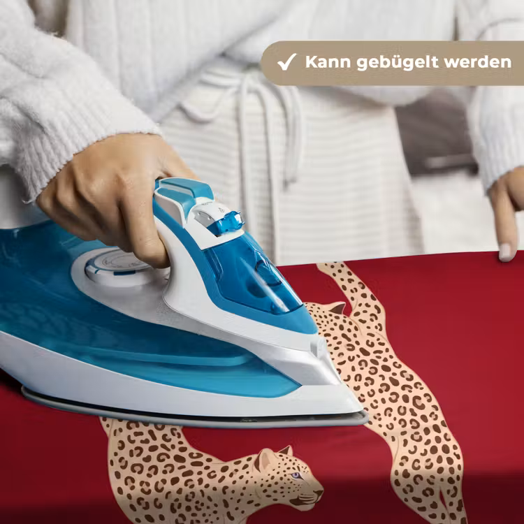 Dieren - Luipaard - Abstract - Rood - Modern Wandkleed katoen klein -tsfeer9_DE