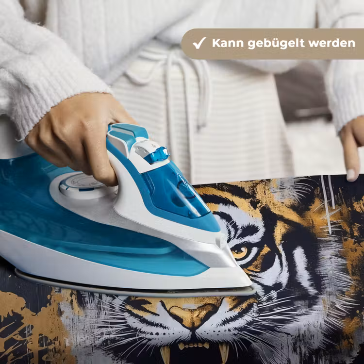Tijger - Verfspatten - Goud Wandkleed katoen klein -tsfeer9_DE