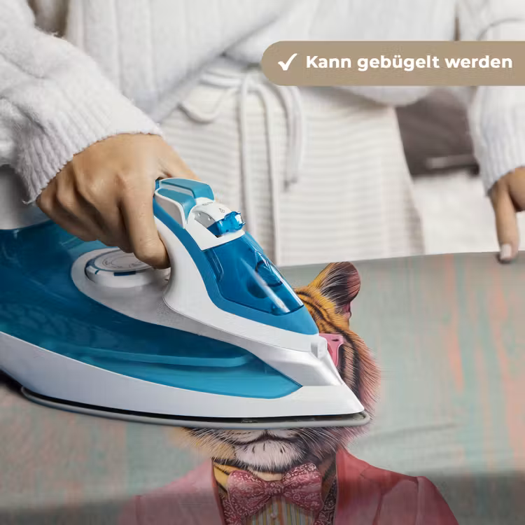 Tijger - Strik - Jasje - Roze Wandkleed katoen klein -tsfeer9_DE