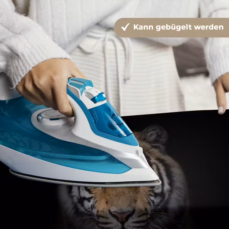 Tijger - Wilde dieren - Portret - Zwart - Dieren Wandkleed katoen klein -tsfeer9_DE
