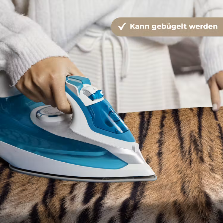 Tijgervacht - Klassiek - Zwart Wandkleed katoen klein -tsfeer9_DE