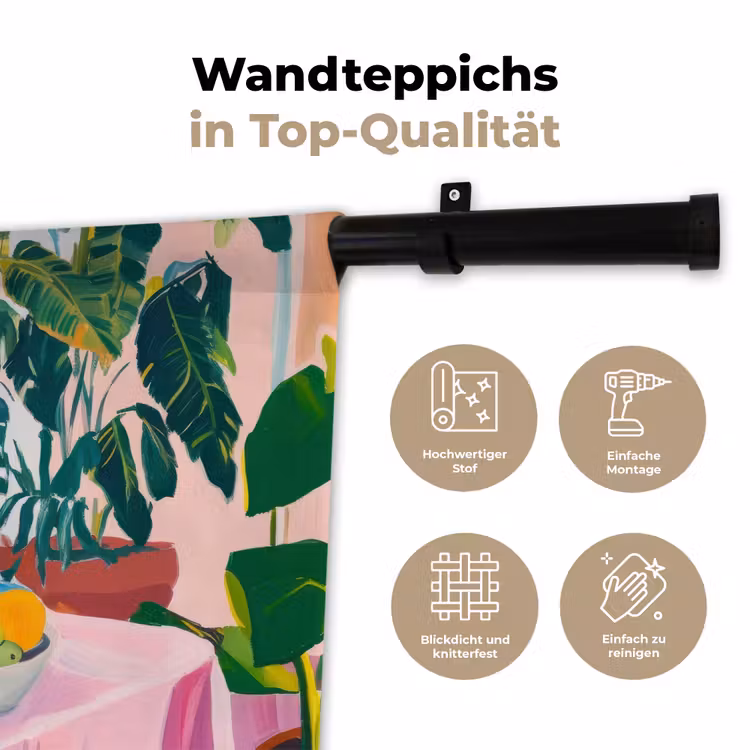 Tafel - Wijn - Fruit Wandkleed katoen klein -tsfeer2_DE