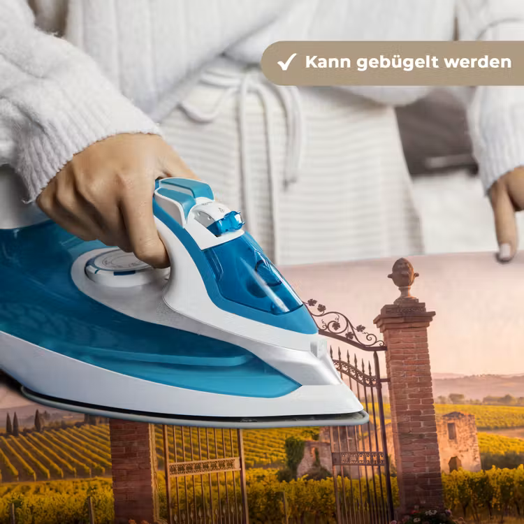 Poort - Landschap - Platteland - Zonlicht - Warm Wandkleed katoen klein -tsfeer9_DE