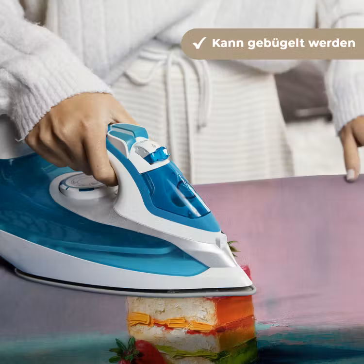 Taartje - Aardbeien - Glazuur - Kleurrijk Wandkleed katoen klein -tsfeer9_DE