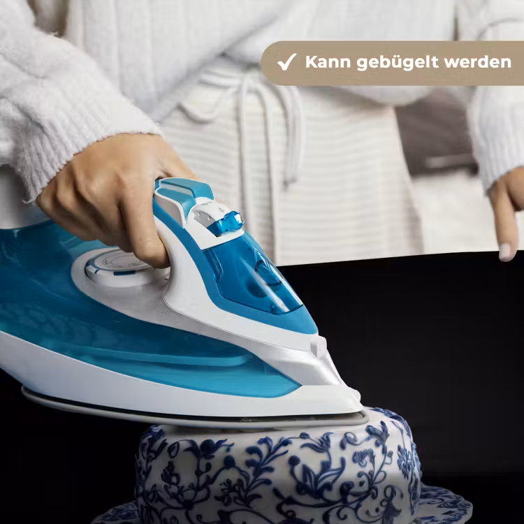Taart - Slagroom - Kers - Bord - Delfts blauw Wandkleed katoen klein -tsfeer9_DE