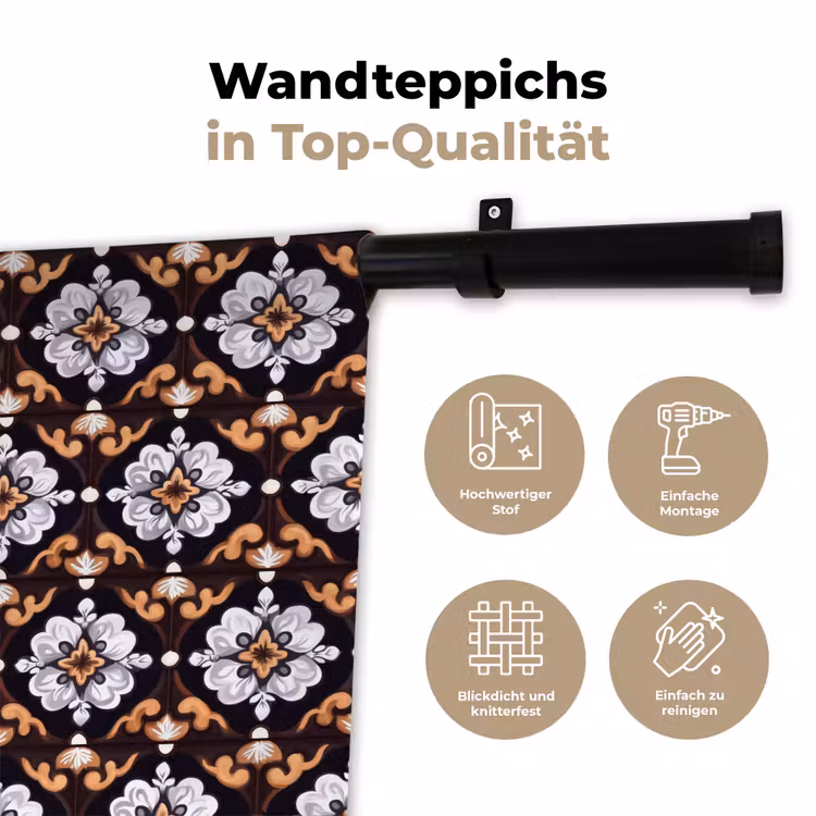 traditioneel - Element - Kleurrijk Wandkleed katoen klein 269 -tsfeer2_DE
