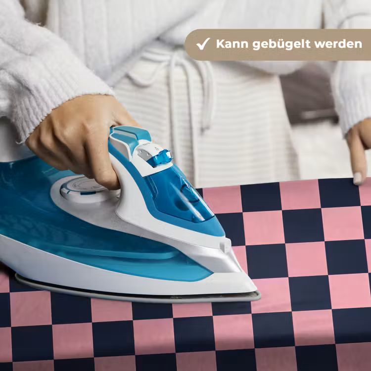 Traditioneel - Patroon - Blauw - Roze Wandkleed katoen klein 269 -tsfeer9_DE