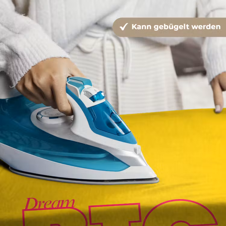 Dream big - Geel - Grafisch Wandkleed katoen klein -tsfeer9_DE
