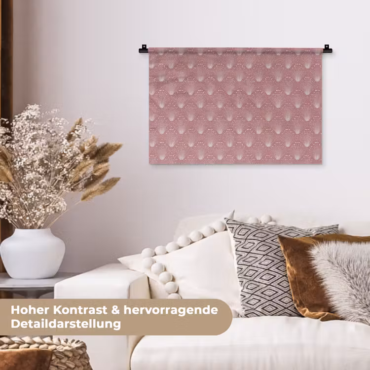 Trendy - Patroon - Roze Wandkleed katoen klein 269 -tsfeer1_DE
