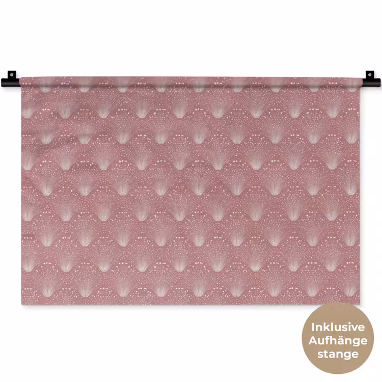 Trendy - Patroon - Roze Wandkleed katoen klein 269 -t3d_DE