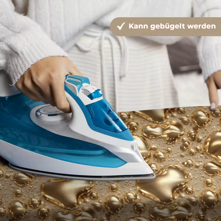 Druppels - Organisch - Goud Wandkleed katoen klein 269 -tsfeer9_DE