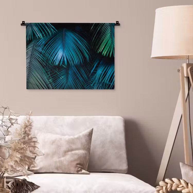 Tropical - Jungle - Bladeren - Groen Wandkleed katoen klein -sfeer4