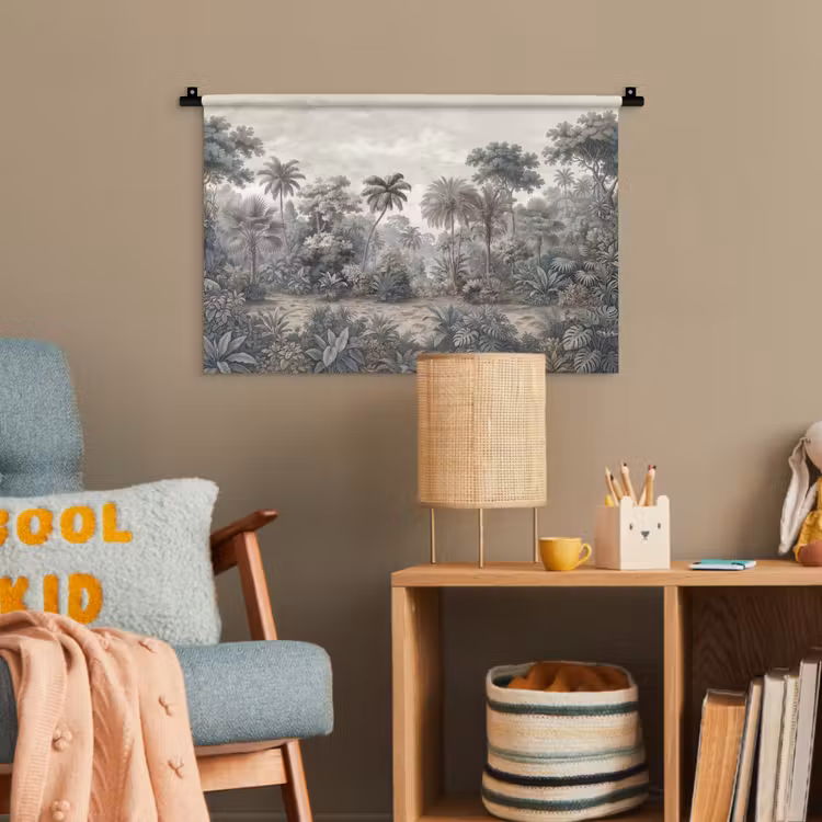 Tropisch - Landschap - Illustratie Wandkleed katoen klein -wsfeer4_kind