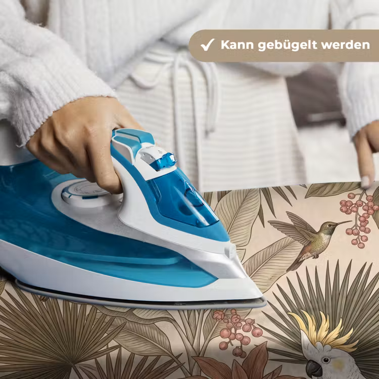 Tropisch - Vogels - Beige Wandkleed katoen klein -tsfeer9_DE