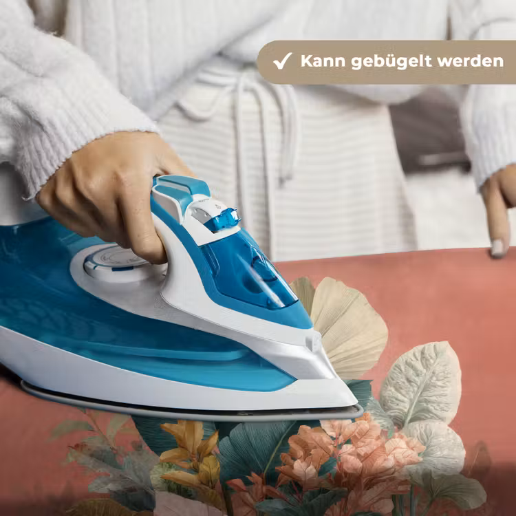 Tropische bladeren - Bloemen - Roze - groen Wandkleed katoen klein -tsfeer9_DE