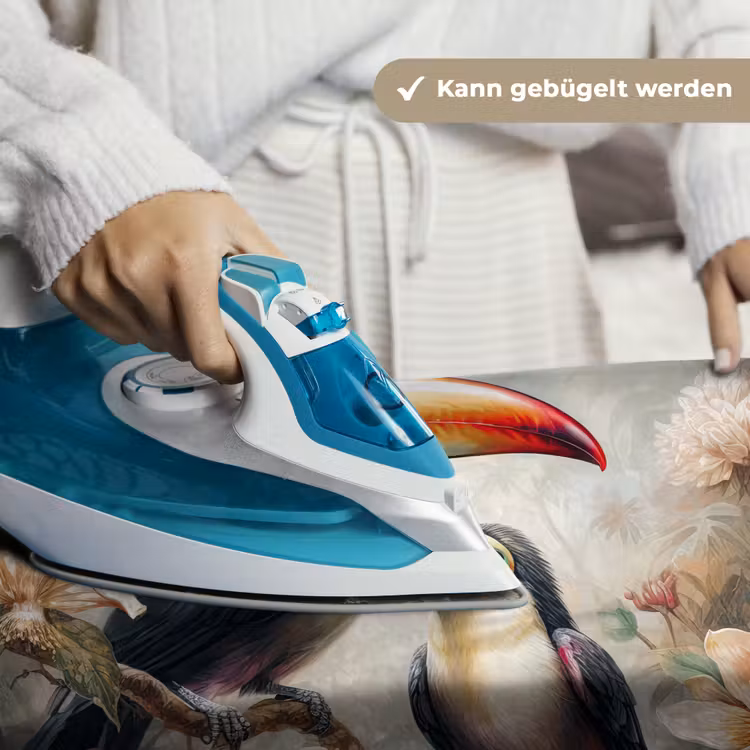 Toekan - Vogels - Bloemen - Jungle Wandkleed katoen klein -tsfeer9_DE
