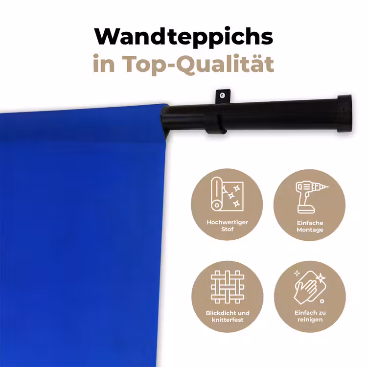 Tulp - Minimalistisch - Bladeren - Wit Wandkleed katoen klein -tsfeer2_DE