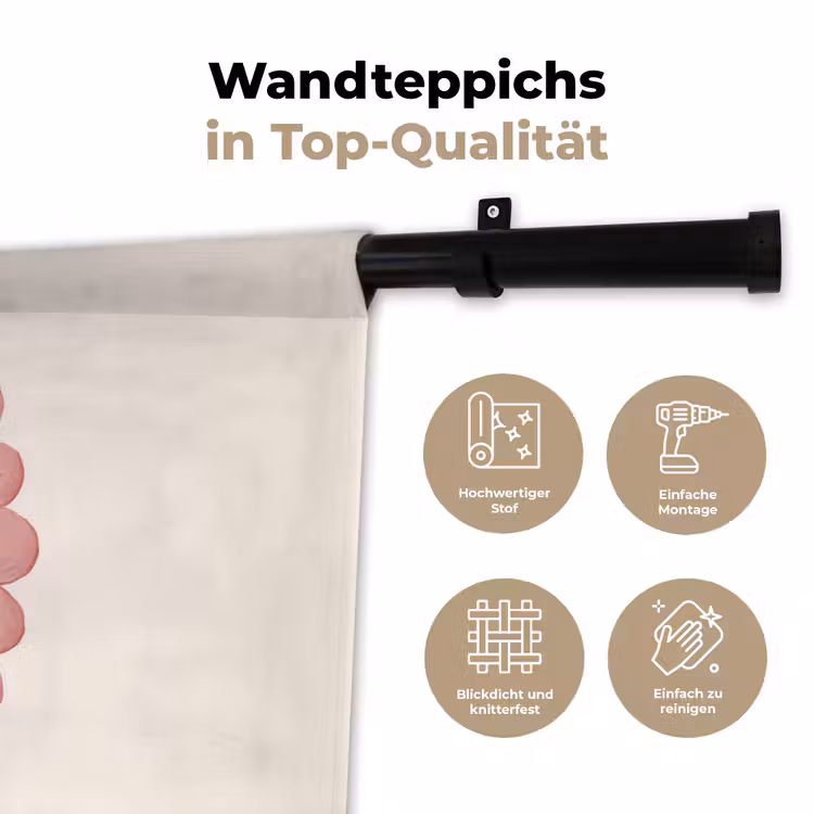 Tulp - Lijst - Ovaal - Illustratie Wandkleed katoen klein -tsfeer2_DE