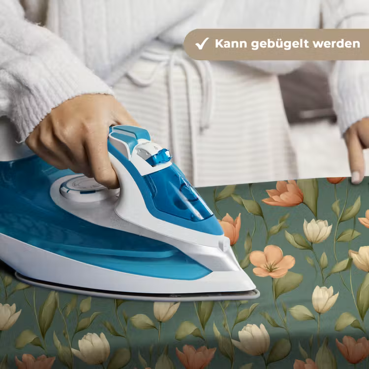 Tulpen - Botanisch - Groen Wandkleed katoen klein 269 -tsfeer9_DE