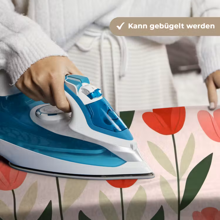 Tulpen - Modern - Roze Wandkleed katoen klein -tsfeer9_DE