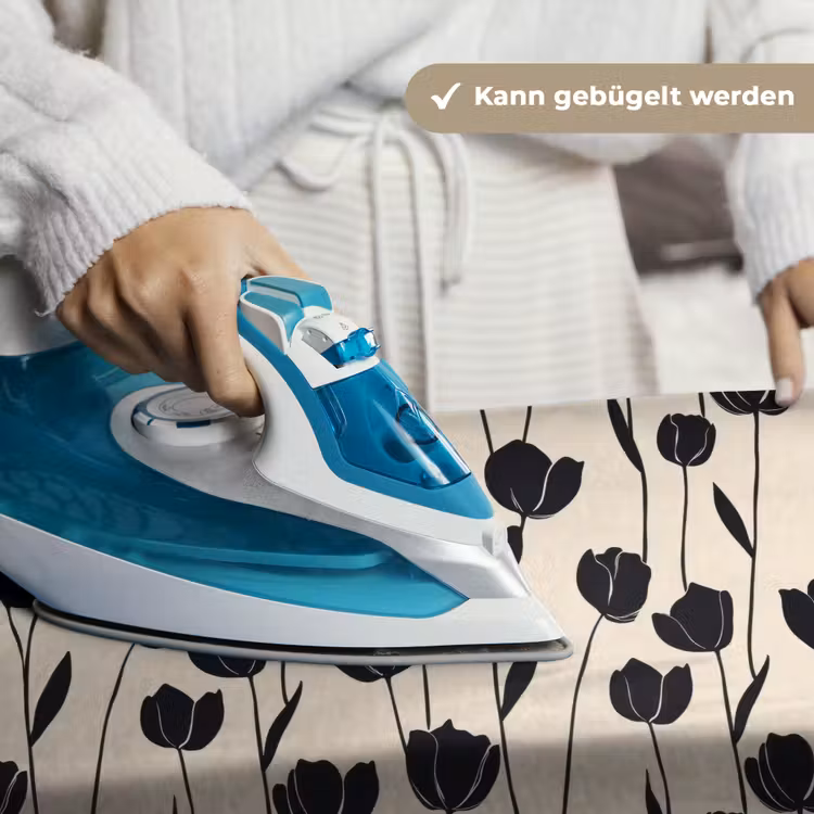 Tulpen - Patroon - Zwart Wandkleed katoen klein 269 -tsfeer9_DE