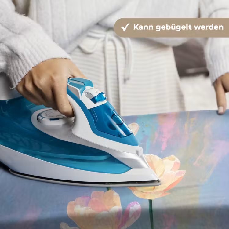 Tulpen - Roze accenten - Blauw Wandkleed katoen klein -tsfeer9_DE