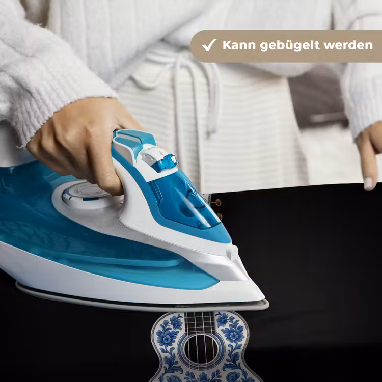 Ukelele - Delfts - Blauw - Muziek Wandkleed katoen klein -tsfeer9_DE