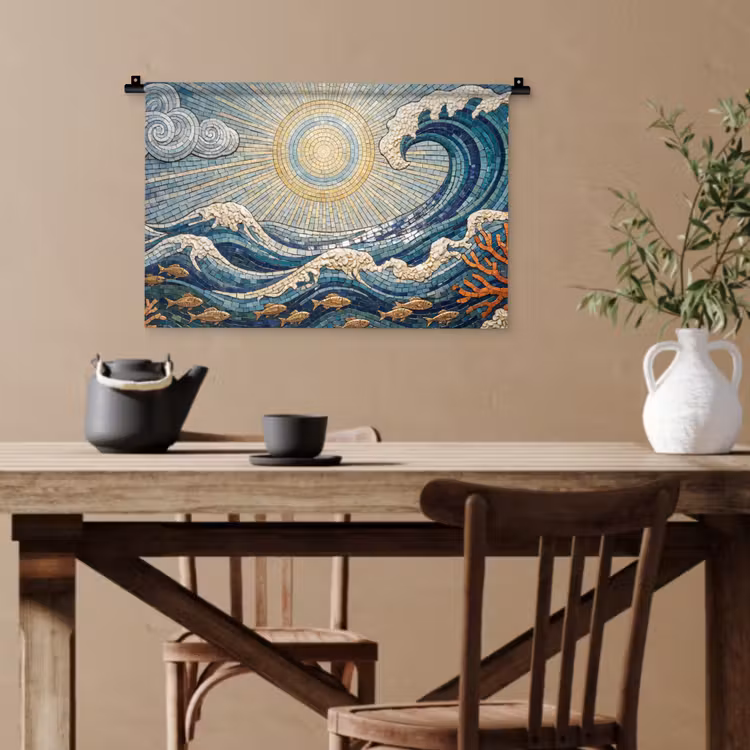 Onderwater - Koraal - Vis - Natuur - Kunst Wandkleed katoen klein -sfeer6