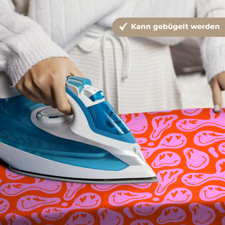 Valentijn - Smiley - Rood - Roze Wandkleed katoen klein 269 -tsfeer9_DE