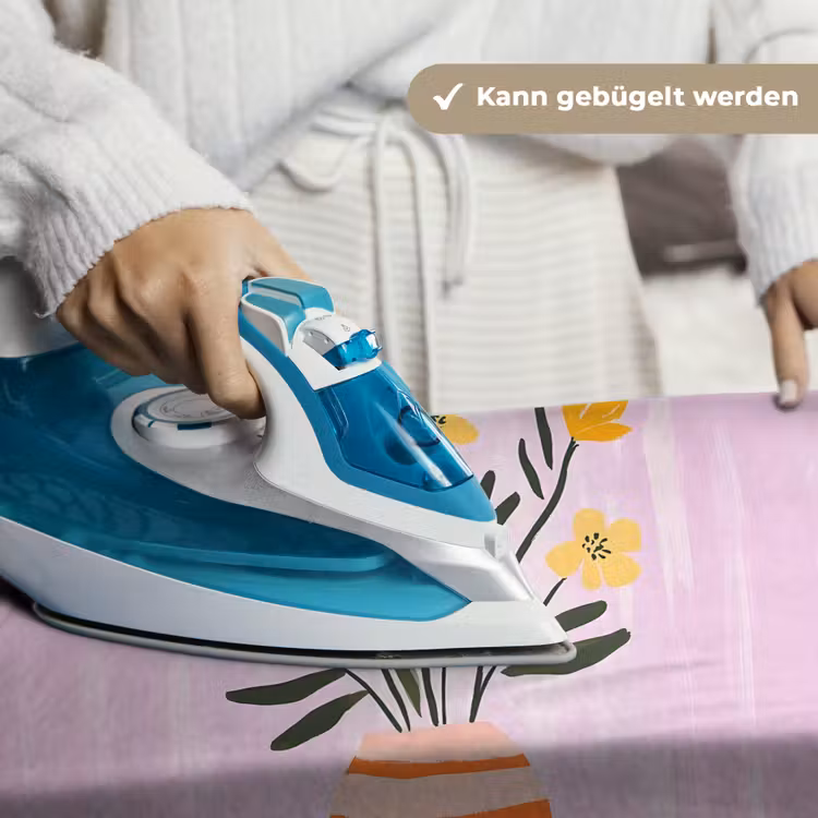 Vaas - Gestreept - Bloemen - Oranje Wandkleed katoen klein -tsfeer9_DE