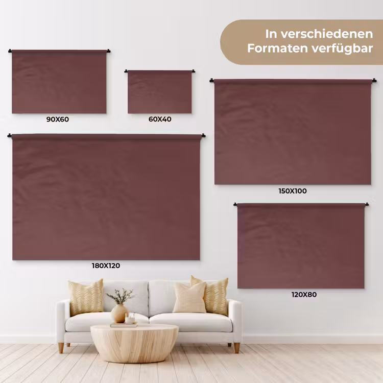 Velvet - Merlot - Rood Wandkleed katoen klein 269 -tsfeer8_DE