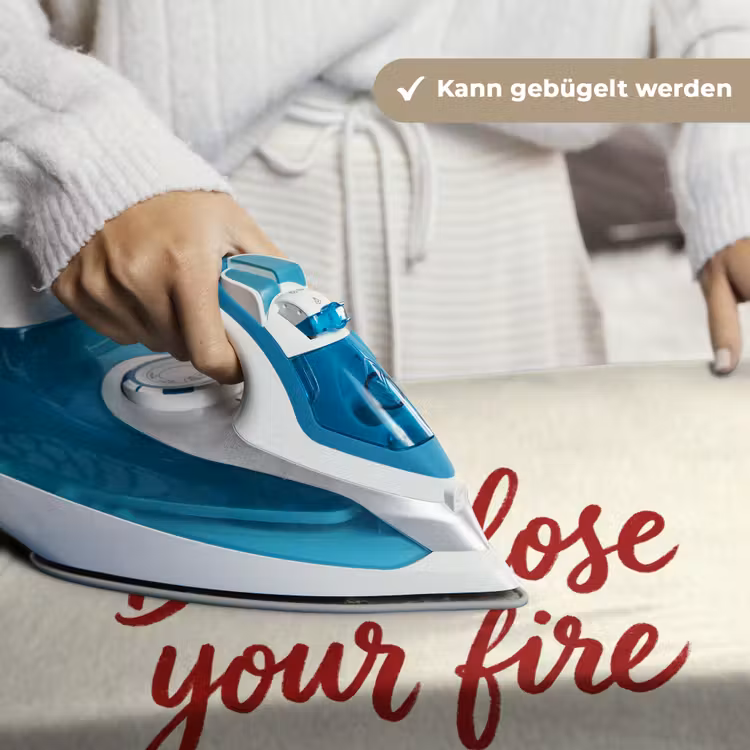 Don't lose your fire - Rood - Wit - Minimalistisch Wandkleed katoen klein -tsfeer9_DE