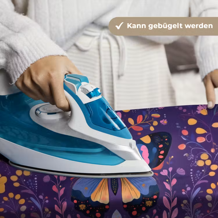 Sierlijk - Bloemen - Vlinder - Paars Wandkleed katoen klein -tsfeer9_DE