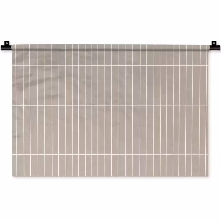 Verticaal - Wandtegel - Licht Beige Wandkleed katoen klein 269 -zz3d