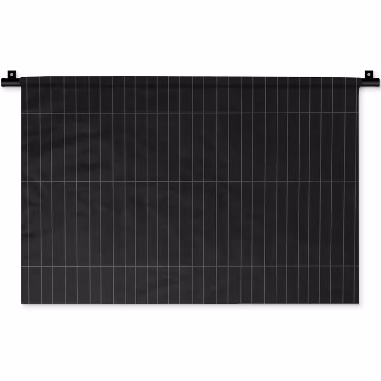 Verticaal - Wandtegel - Mat - Zwart Wandkleed katoen klein 269 -zz3d