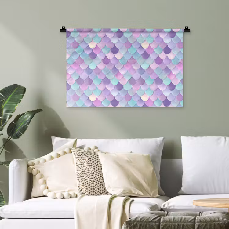 Dromerig - Zeemeermin - Pastel Wandkleed katoen klein 269 -sfeer7