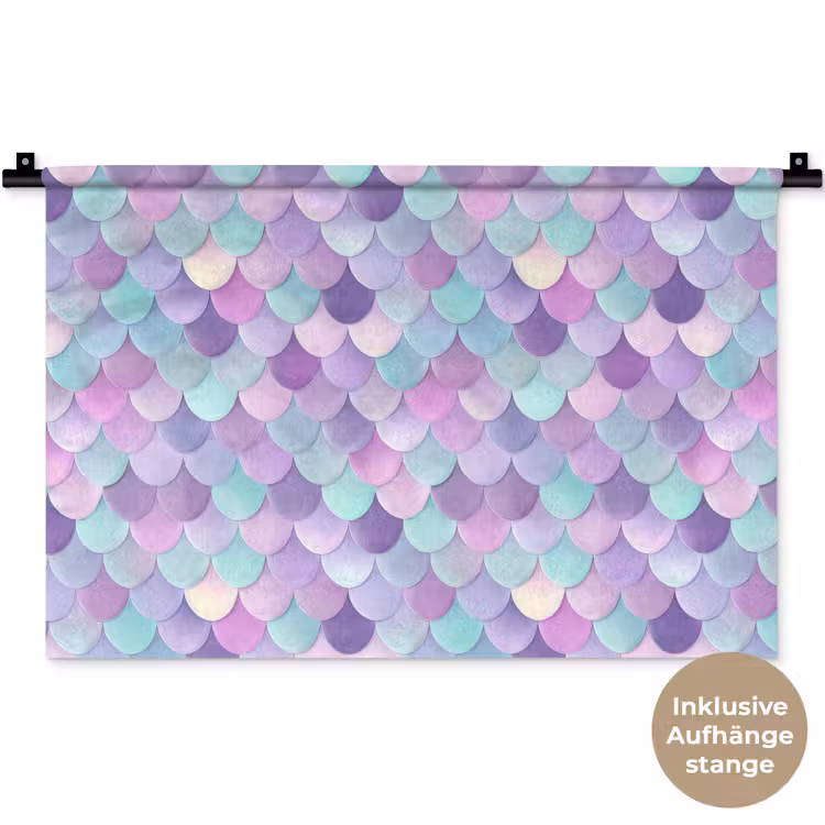 Dromerig - Zeemeermin - Pastel Wandkleed katoen klein 269 -t3d_DE