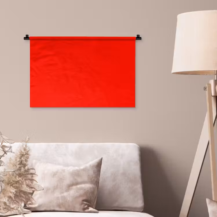 Vibrant - Vermilion - Rood Wandkleed katoen klein 269 -sfeer4