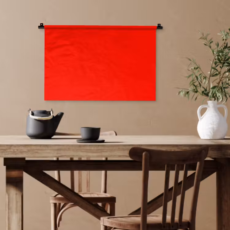 Vibrant - Vermilion - Rood Wandkleed katoen klein 269 -sfeer6