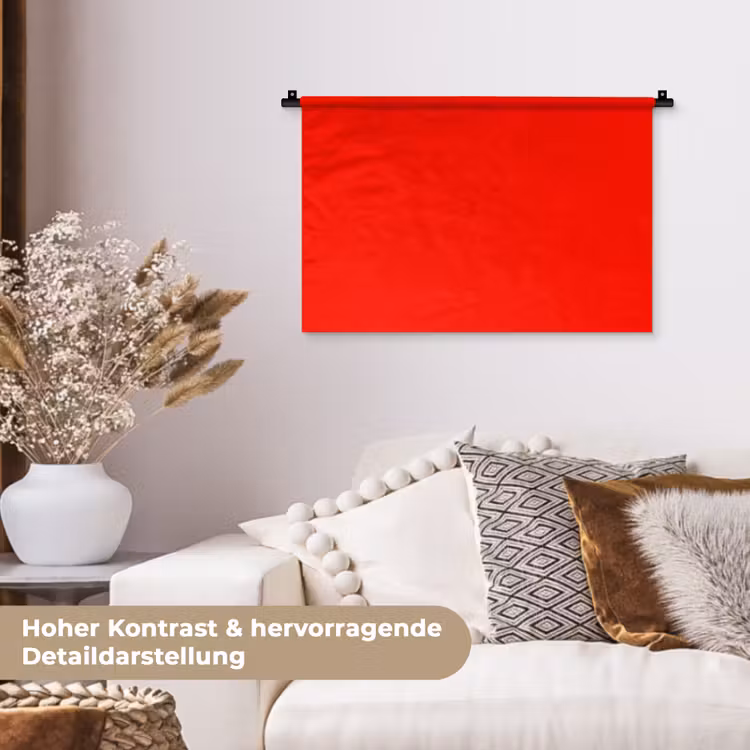 Vibrant - Vermilion - Rood Wandkleed katoen klein 269 -tsfeer1_DE